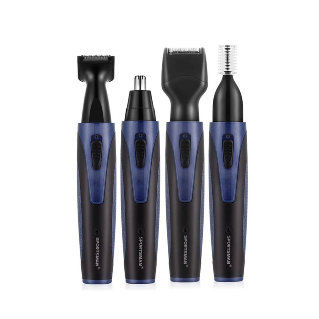 Nose Hair Trimmer USB 4 in 1 Rechargeable Nose Sideburn Eyebrow Beard Ear Hair Trimmer Men Women