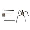 thumbnail image 1 of Tenedor giratorio para barbacoa PCS, diámetro 11,2 mm, tenedor de cocina chapado multifunción, suministros para barbacoa al aire libre, 1 of 5