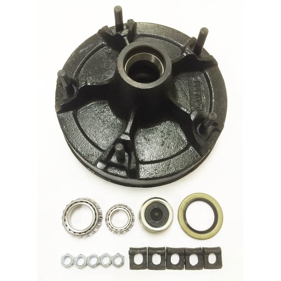 New 12 x 2 UTG mobile home trailer brake drum kit for 7K UTG utility wheel axle - 22006K