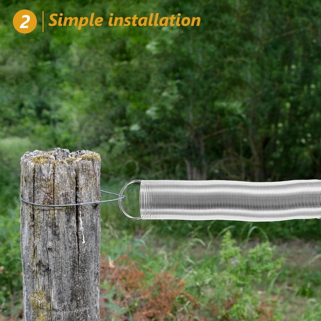 OUNONA Electric Fence Device Electric Fence Accessory Stainless Steel Secure Closure For Outdoor Use 1Set