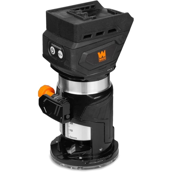WEN 20V Max Cordless Brushless Compact Trim Router with Fixed Base (Tool Only – Battery Not Included) (20610BT)