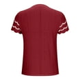 thumbnail image 4 of Annhoo Women'S Summer Dressy Blouse Textured Embroidered Short Sleeve Tops Crew Neck Business Stylish T-Shiris, 4 of 6