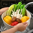 thumbnail image 5 of Ikohbadg Multi-Functional Fruit Cleaning Bowl, Kitchen Sink Strainer Drainer, Vegetable Washing Filter, Easy Use Food Catcher and Colander for Kitchen, 5 of 6