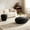 2 packs-Black, variant on Arouseden 19.29" Faux Stone Side Table,Fiberglass Black Side Table for Small Space,Modern End Table for Living Room,No Need Assembly