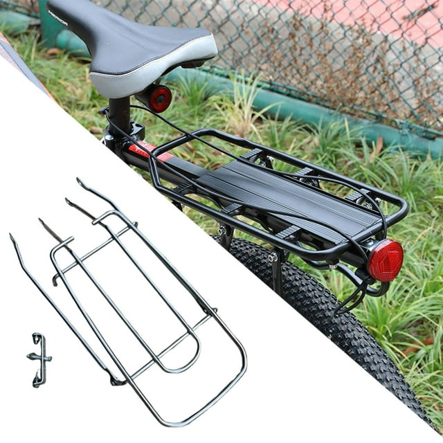 Portaequipajes trasero para bicicleta, de acero, ligero y resistente, para la parte trasera de la bicicleta 26 pulgadas