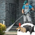 thumbnail image 1 of Bomba de lavado a Presión VEVOR Triplex horizontal de eje de 1 pulgada 4400 PSI Flujo de 4 GPM, 1 of 9