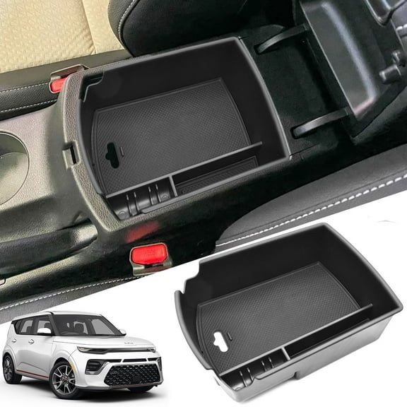 Car Center Console Organizer Armrest Insert Tray Box For 2020-2025 KIA Soul