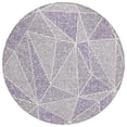thumbnail image 2 of Addison Rugs Chantille Indoor/Outdoor Transitional Geometric Purple Washable Round Rug, 8' x 8', 2 of 6