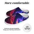 thumbnail image 6 of Goofa Cosmic Cat Psychedelic Journey Print Womens Mens Cotton Lightweight House Slippers , Washable Home Slippers,Indoor Comfy Bedroom Cozy Slippers-44/45, 6 of 7