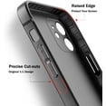 thumbnail image 3 of Phone Case Compatible for iPhone 12 Mini 5.4 Inch, Slim Fit Cases Soft TPU Bumper Protective Cover, Black, 3 of 10