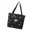 Black, variant on Oasiva Fashionable Canvas Shoulder Bag Large Capacity Shopper Bag For Women's Daily Use