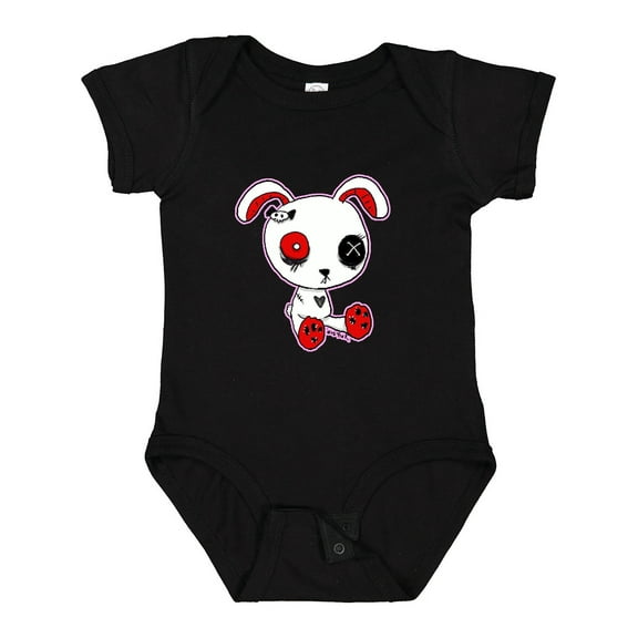 Inktastic Goth Bunny Boys or Girls Baby Bodysuit