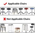 thumbnail image 4 of 2 Pcs Stretch Chair Covers, Round Swivel Stool Cover Bar Stool Cover, 35-42cm(Green), 4 of 5