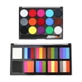 thumbnail image 2 of Lunxisen 1 Pcs Face Paint Kit for Kids Set Art Supplies Face Painting Palette Crayons Stencils Sponges Brushes Party Stage, 2 of 9