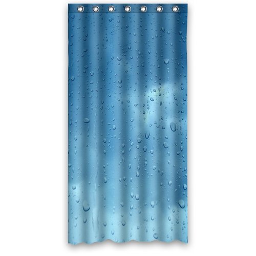 EREHome Raindrop Shower Curtain Polyester Fabric Bathroom Decorative Curtain Size 36x72 Inches