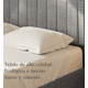 thumbnail image 4 of Zocalo Base de Cama  Full Size | Cama con Almacenamiento, Respaldo Ajustable y 4 Cajones-Gris claro, 4 of 9