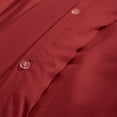 thumbnail image 6 of Bare Home Luxury 3 Piece Duvet Cover and Sham Set - Premium 1800 Ultra-Soft Brushed Microfiber - Hypoallergenic, Easy Care, Wrinkle Resistant (Queen, Red), 6 of 6
