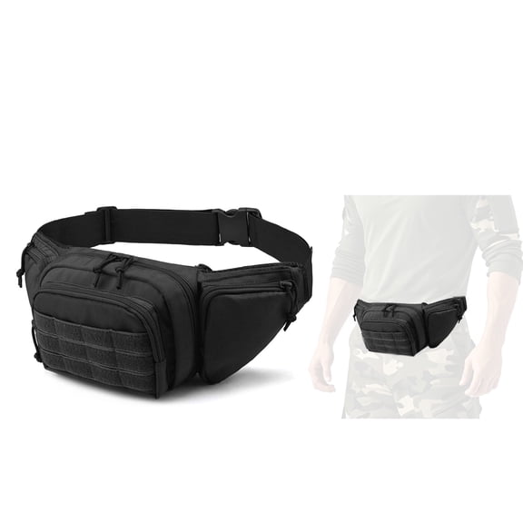 Waist Pack Bag Fanny Pack for Men&Women Hip Bum Bag with Adjustable Strap, Large Capacity Waist Wallet Bag for Traveling Casual Running Hiking Cycling