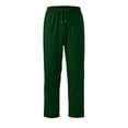 thumbnail image 6 of Zimjoy Mens Track Pants Stretch Drawstring Wasit Athletic Pants Casual Open Bottom Joggers for Workout, Dark Green M, 6 of 8