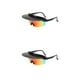 thumbnail image 4 of Wosthever Gafas de sol para ciclismo, portátiles, profesionales, para hombres y mujeres, ergonómicas, universales, resistentes a la intemperie, negro rojo 2piezas, 4 of 6