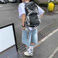 thumbnail image 3 of Mens Baggy Jean Shorts Loose Fit Vintage Wide Leg Jorts Y2K Streetwear Hip Hop Casual Denim Shorts, Light Blue, 3 of 8