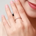 thumbnail image 3 of Anillo de circonita cúbica de acero inoxidable de 2 mm, anillo de lujo con cristales para regalo, 3 of 7