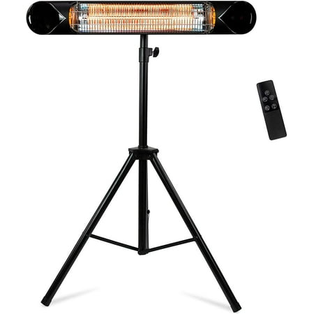 Briza Infrared Electric Patio Heater - Indoor/Outdoor Heater - Portable Wall/Garage Heater - 1500W - use with Stand - Mount to Ceiling/Wall)