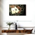 thumbnail image 3 of Elephant Stock Poker Ace High Wall Art - Horizontal Canvas Wall Art - Living Room Wall Decor - Photography Hobbies And Lifestyle Canvas - Black And Beige Decor - 30" x 20", 3 of 8