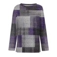 thumbnail image 5 of Sweaters for Women Long Sleeve Tops Round Neck Loose Casual Blouses Hot Pink 3XL, 5 of 6