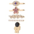 thumbnail image 3 of 1 juego de dijes para correa de reloj: anillos decorativos compatibles con correas de silicona para mujer, accesorios de joyería de aleación de zinc para pulseras elegantes., 3 of 7