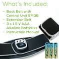 Beurer Lower Back Pain Support Belt, Pain Relief Utilizing 4 TENS