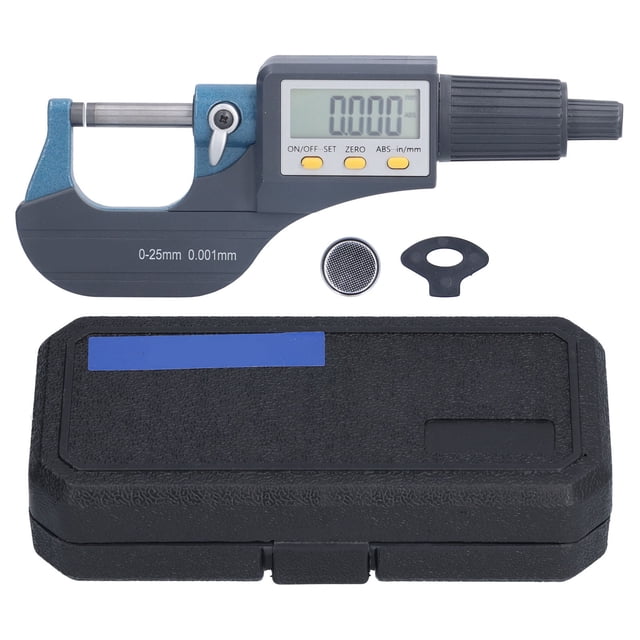 Micrómetro digital de medición de espesor NikouMX herramienta 0-1 pulg 0-25 mm 0,00005 pulg