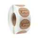 thumbnail image 1 of 1000 pegatinas redondas de papel kraft natural hechas en casa con amor con etiqueta adhesiva roja de 1 pulgada (2 rollos, hechas en casa con amor), 1 of 5