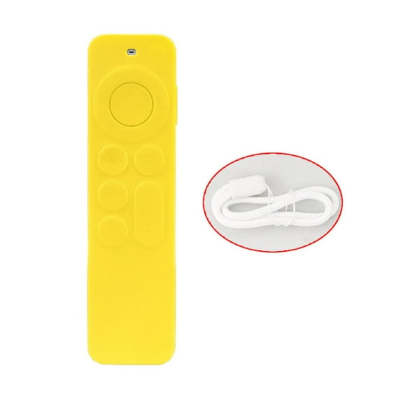 Protective Silicone Case for Smart TV Remote Control, Anti Slip Shock-Proof Silicone Cover forApp1eTV 4K 6Th 2021 TV