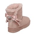 thumbnail image 2 of New Kids Girl Toddler Soft Faux Soft Fur Lining Jeweled Ankle Boot Winter Boots, 2 of 2