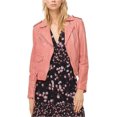 thumbnail image 1 of Michael Kors Womens Classic Moto Motorcycle Jacket, Pink, X-Small, 1 of 1