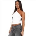 thumbnail image 4 of Tops de Mujer para Salir, Verano, , Top Corto, Camisetas Y2K, Corsé, Ropa de Entrenamiento de Moda 2025 XS, 4 of 10