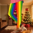 thumbnail image 5 of successthop Mardi Gras Leggings for Women Rainbows Stripe Soft Sleepwear Comfortable Pants Colorful Winter Shapewear L, 5 of 6