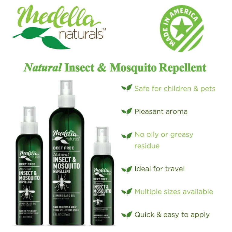 Medella Naturals All Natural DEET FREE Insect Mosquito, 44 OFF