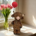 thumbnail image 6 of Valentines Highland Cow Figurine, Balloon-Holding Scottish Resin Statue, Highland Cattle Love Highland Cow Gnomes, Resin Figurine Statue,Farmhouse Table Home Garden Decor, Standing , 6.8 inch, 6 of 6