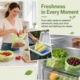 thumbnail image 6 of Fresh Green Bags for Fruits and Veggies Reusable Vegetable Bags for Refrigerator Food Storage Freshness  Keep Fruits, Vegetables and Cut Flowers, 6 of 15