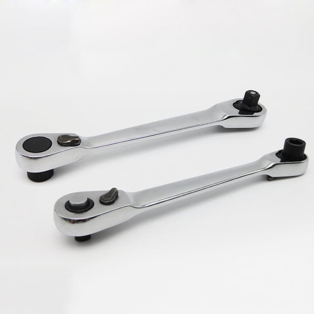 HAMPPLIES 1Pack Ratchet Wrench in Silver for Handyman with Two-Way Direction Change