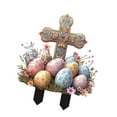 thumbnail image 5 of Vsenkes Easter Yard Sign Decor Waterproof Outdoor Decoration for Garden Path Outdoor 1x Cross, 5 of 9