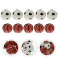 thumbnail image 2 of SHISUYAN 10Pcs Sports Soccer Basketball Set Small House Outdoor Accessory Miniature Decor, 2 of 8