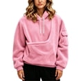 thumbnail image 5 of Jsaierl Pet Carrier Hoodie for Women with Pouch Fleece Warm Dog Cat Going Out Pullover Sweatshirts, 5 of 10