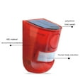thumbnail image 3 of Lámpara de alarma solar control remoto de control de seguridad Sensor de movimiento de sirena, 3 of 6