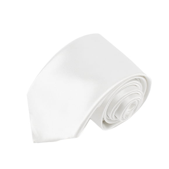 Corbatas de caballero de color sólido de 5 cm, corbatas de escenario para cosplay, ropa, decoración, disfraz de fiesta, blanco