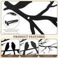 thumbnail image 5 of Dznils 2Pcs Metal Birds Wall Decor Birds on Branch Hanging Metal Wall Art Iron Scroll Sculptures, 5 of 9