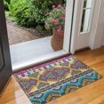 thumbnail image 2 of Yellow Geometric Boho Pattern Door Rugs,Washable Non Slip Door Mats Indoor,Decorative Door Mats,Entry Mat Indoor for Entrance,Bedroom,Kitchen,Bathroom,17"x30", 2 of 6