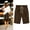 Coffee, variant on Women's Casual Elastic Waist Comfy Knee Length Curling Shorts with Pockets Coffee Womens Boxer Shorts